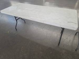 lot 193 image: Lifetime 6 ft Folding Table