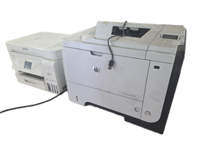 lot 200 image: HP LaserJet P3015 Printer and Epson ET-2700 Multifunction Printer Lot
