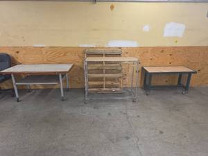 lot 202 image: Lot (3) work tables