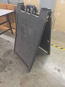 lot 206 image: Portable A-Frame Sandwich Board Sign