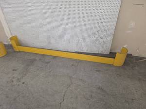 lot 208 image: Yellow Safety Barrier Guard with End Caps