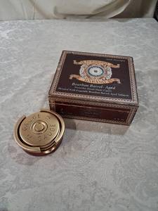 lot 29 image: 12 Gauge Shotgun Shell Coaster Set with Holder