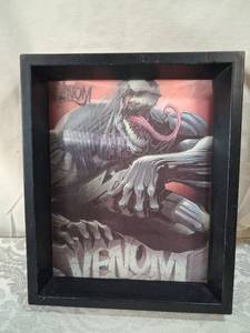 lot 83 image: Marvel Venom Shadow Box Framed Wall Art