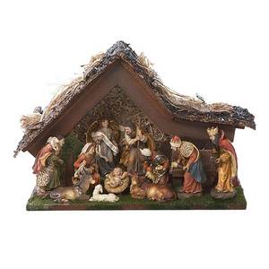 lot 30143 image: Kurt S. Adler Nativity Scenes Lights Up Multicolor  15.00 x 5.90 x 9.50 Inches - Retail $529