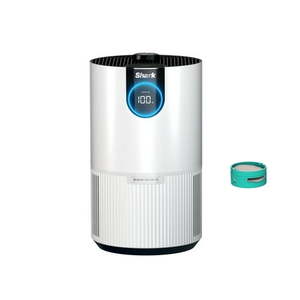 lot 30175 image: Shark Clean Sense Air Purifier with Odor Neutralizer Technology  HEPA Filter  500 sq. ft.  Captures 99.98% of Particles  Dust  Smoke & Allergens  Portable  White - Retail $200