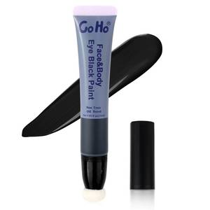 lot 3822 image: Go Ho Black Face Paint,Waterproof Eye Black Baseball,Black Face Body Paint for Halloween Cosplay Zombie Skeleton Clown Goth Makeup - Retail $6