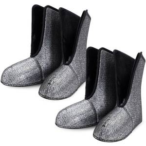 lot 3833 image: Ramede 2 Pairs Men Waterproof Duck Hunting Boot Liners Warm Boot Socks with Aluminum Film Waterproof Boots Liners for Outdoor Winter Duck Hunting(US 9) - Retail $32