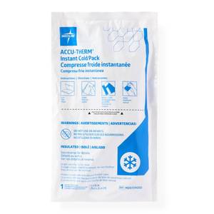 lot 3839 image: Medline Accu-Therm Instant Cold Pack, Heavyweight, 6 Width x 10 Length (Pack of 6) - Retail $24