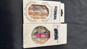 lot 3873 image: Madame Nail Collection Artificial Nail Tips Set 2 Pack