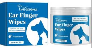 lot 3887 image: WEGBONG Ear Finger Wipes for Cats and Dogs 50 Pieces&nbsp