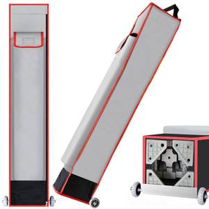 lot 3944 image: Eurmax USA Heavy Duty Wheeled Roller Bag Pop up Canopy Tent Universal Rolling Storage Bag for 10x10 Canopy Instant Tent (Grey) - Retail $23