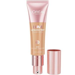 lot 3992 image: LOreal Paris Lumi Le Glow Skin Tint, Lightweight Water-Based Tinted Serum with Foundation-Like Coverage, Glow Illuminator, Neutral 200, 0.85 Fl Oz - Retail $14