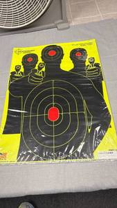 lot 51 image: Splatterburst Targets triple silhouette splatter targets