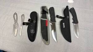 lot 82 image: Buck and other knives
