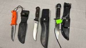 lot 83 image: Handmade and other knives