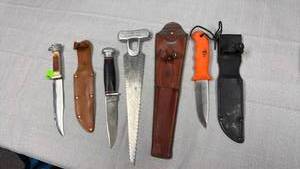 lot 84 image: Robeson and other knives
