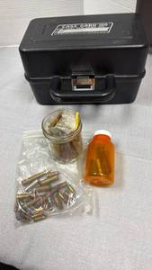 lot 106 image: Case Guard 100 ammo can and loose assorted ammo