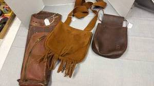 lot 115 image: Arrow and other pouches