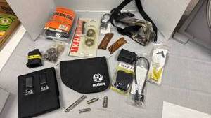 lot 169 image: Ruger soft pouch and more