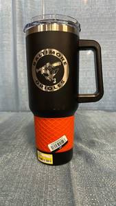 lot 2034 image: Baltimore Orioles 40 oz Insulated Tumbler Mug with Handle and Straw