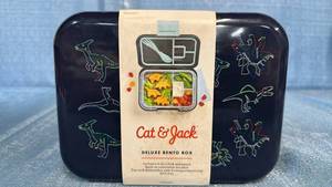 lot 2047 image: Cat & Jack Deluxe Bento Box with Dinosaur Print