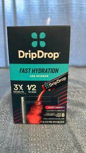 lot 2118 image: DripDrop Fast Hydration Juicy Variety Electrolyte Drink Mix 8-Count