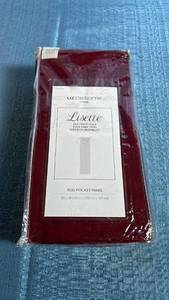 lot 8051 image: Liz Claiborne Home Lisette Voile Rod-Pocket Panel Claret 60x54 In - Set of 3 Panels