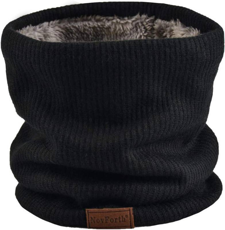 lot 67128 image: NovForth Winter Neck Warmer Men Ski, Neck Gaiter Face Scarf Women, Fleece Scarf for Men Gaiter Mask, Thick Windproof Scarves