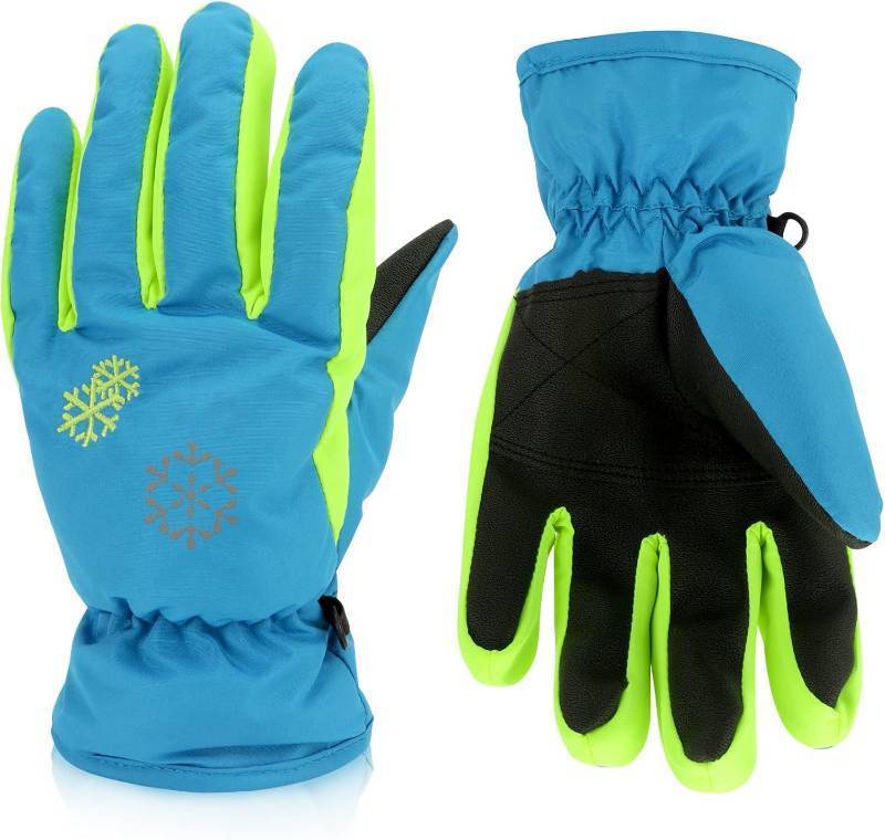 lot 67133 image: 3 Sizes Kids Gloves, Snow & Ski Gloves for Boys & Girls, Winter Waterproof