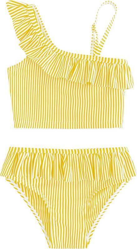 lot 67152 image: LIZENS Girls Two Piece Swimwear Ruffle Trim 2-12Years Flounce Striped Beach Bathing Suit