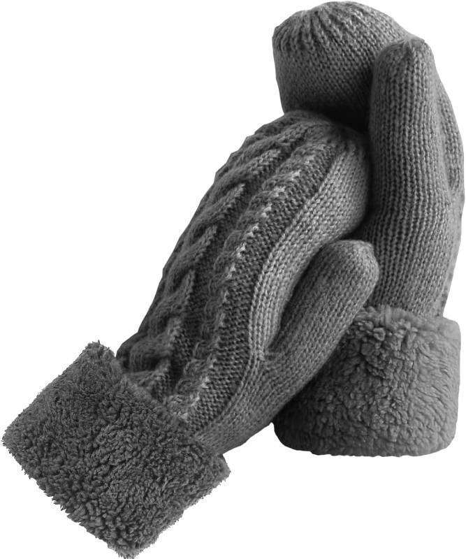 lot 67201 image: AURUZA Winter Warm Mittens for Women, Cozy Thick Knitted Gloves & Mittens Warm Soft Lining Cold Weather Accessories Gifts