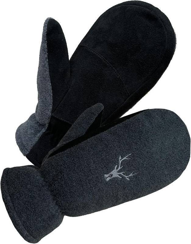 lot 67208 image: SKYDEER Winter Mittens with Soft Deerskin Suede Leather & Thermal Polar Fleece & Warm C100G 3M Thinsulate Insulation SD5171M