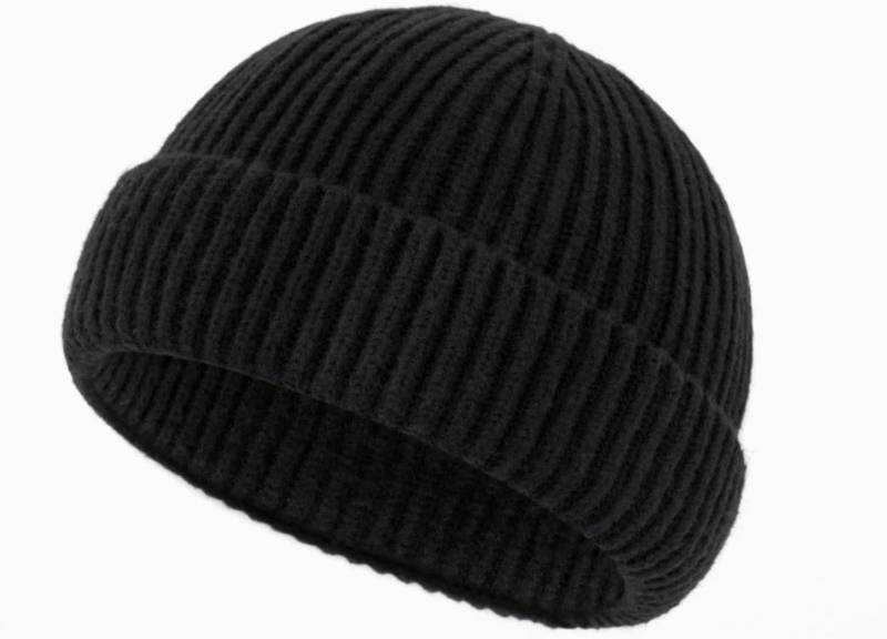 lot 67460 image: Stylish Faux Wool Knit Short Cuff Fisherman Beanie for Men and Women Unisex Warm Winter Hat