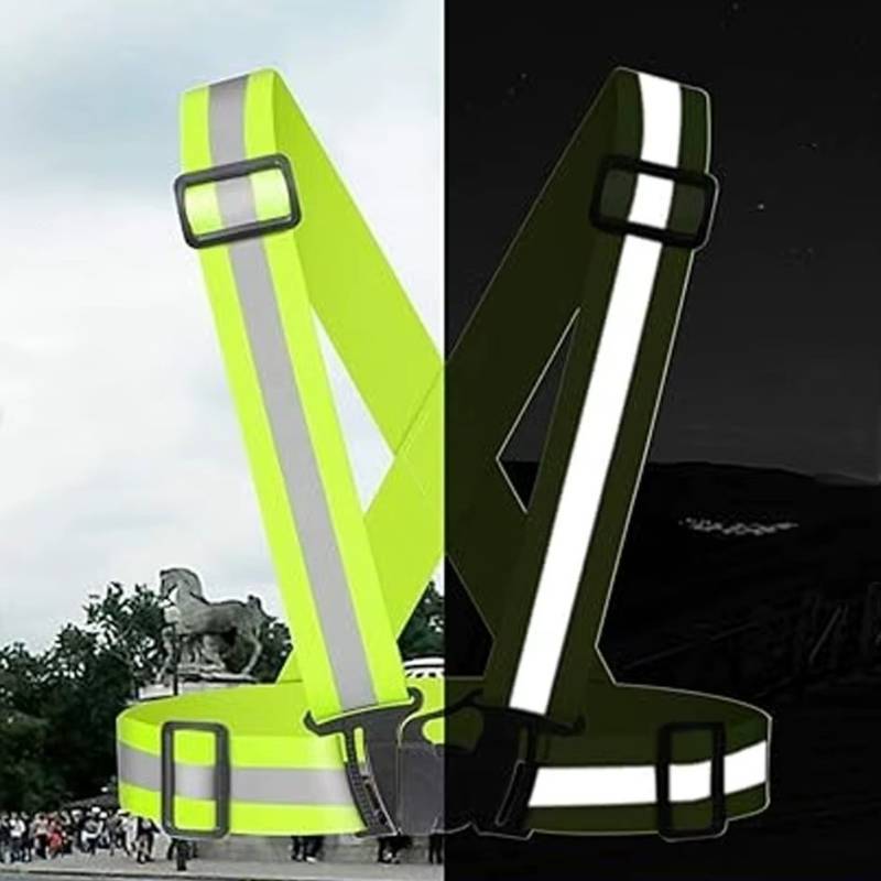 lot 66707 image: Adjustable Reflective Belt Running Bicycle Safety Vest Running Vest