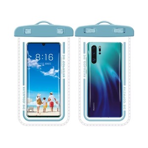lot 66713 image: BLUE Waterproof Phone bag android or iphone float fishing trip. Dry pouch for phone.