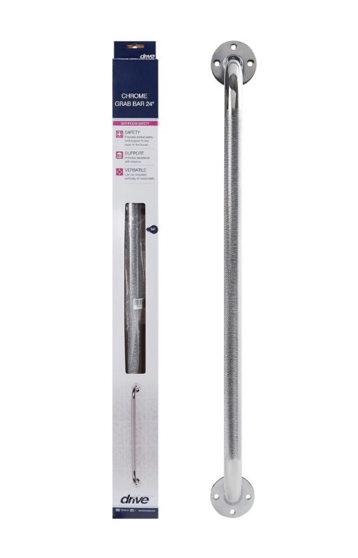 lot 131 image: Drive 12124-3 Chrome Knurled Grab Bar 24