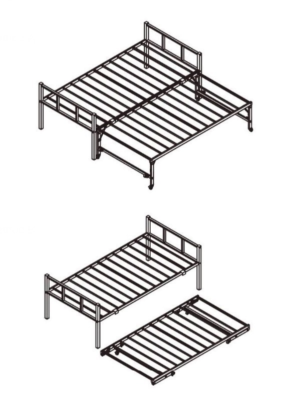 lot 32 image: Vevor Metal DAYBEDS YJX-BF-004 - 2 Possible Orientations
