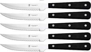 lot 113 image: Henckels International Eversharp 5-pc. Steak Knives