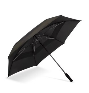 lot 123 image: ShedRain Vortex 62 in Golf Umbrella - BlackCharcoal Auto-Open, Solid Polyester, Plastic Handle