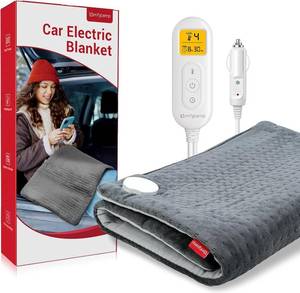 lot 18480 image: Comfytemp 12V24V Car Electric Blanket for Back Soothing 17 x 33, 4 Heat Settings, 11 Auto-Off, Portable Mini Travel Blanket for Shoulders Neck Hip, Truck, SUV, Washable for Driver Men Women Winter