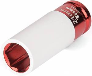 lot 18491 image: Titan 21093 12-Inch Drive x 21mm Non-marring Impact Deep Lug Nut Socket
