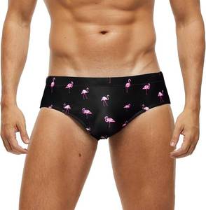 lot 18496 image: Arcweg Mens Swimming Trunks Briefs Low Waist with Removable Pad Swimwear Elastic Beach Shorts Boxers Underwear SIZE 2XL