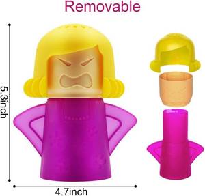 lot 18508 image: Abnaok Microwave Cleaner, 1 PCS Angry Mama Microwave Cleaner Microwave Oven Steam Cleaner Easily Clean in Minutes Cleans Add Vinegar and Water for Home or Office with English Manual