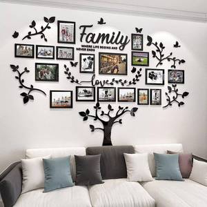 lot 18509 image: DIY Wall Decor Living Room Family Tree Wall Decor Sticker 3D Picture Frames Collage Wall Decor Living Room Decor