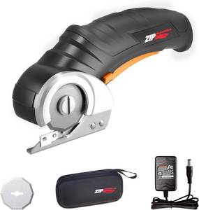 lot 18518 image: Worx Zipsnip Cordless Electric Scissors, Rechargeable Cardboard Box Cutter, 4V Powerful Fabric Scissors with 2 Safety Blades & Storage Bag WX082L.2