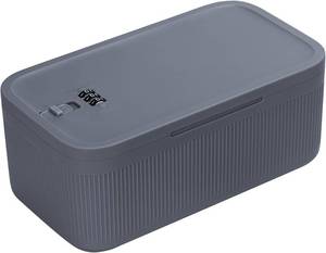 lot 18519 image: Lockable Storage Box,Medicine Lock Box Travel Case,Refrigerator Bin Container for Food,Medicines,Snacks,Locking Mobile Cell Phone Device Jail,Lockbox for Office,Home,School,Father Gift (Navy Small)