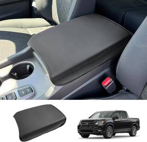 lot 18525 image: 2024 2025 2026 Ridgeline Center Console Cover for Honda Ridgeline (SportRTLTrailSportBlack Edition), Waterproof&Comfy Leather Armrest Cover 2026 2025 Ridgeline Accessories
