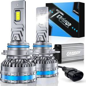 lot 18540 image: FAHREN Ultra Bright 9012Hir2 Bulbs, Upgraded 90000LM Fog Lighting Bulb with fan,120W 6500K Cool White IP68 Waterproof, Pack of 2