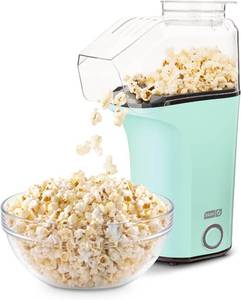 lot 18561 image: DASH Fresh Pop Popcorn Maker - Oil-Free, Air Popcorn Popper - With Measuring Cup & Recipe Guide - Perfect for Movie Nights - 16 Cups, Aqua