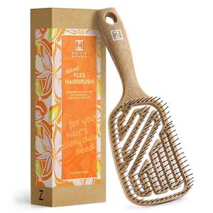 lot 18567 image: Zollo Flexible Hair Brush - for Women, Men, Kids Detangle Wet or Dry Hair, Pain-Free Suitable for All Hair Types